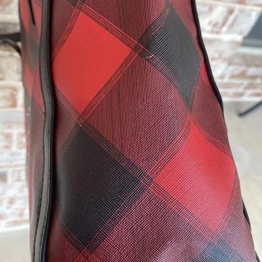 Victoria’s‎ Secret Red And Black Plaid Tote Bag